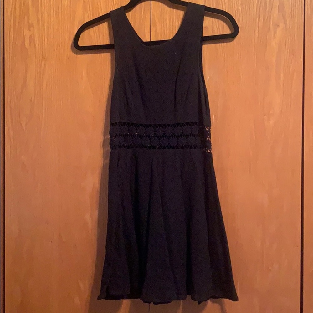 Free People Black sunflower dress